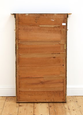Lot 74 - A Regency-style gilt and painted pier mirror
