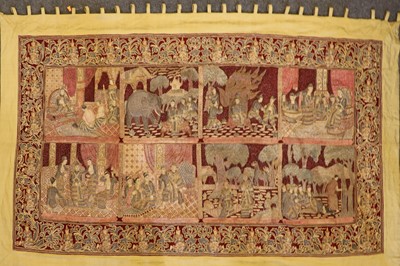 Lot 100 - A Burmese Kalaga wall hanging