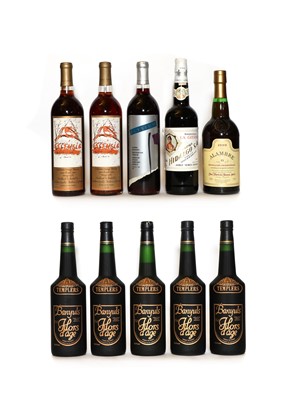 Lot 239 - Assorted Sweet White Wine: Templiers, Banyuls Hors D’Age, NV, 5 bottles and five various others (10)