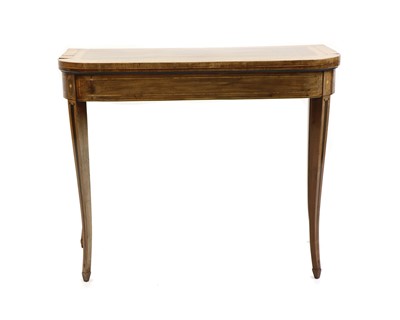 Lot 375 - A George III mahogany card table