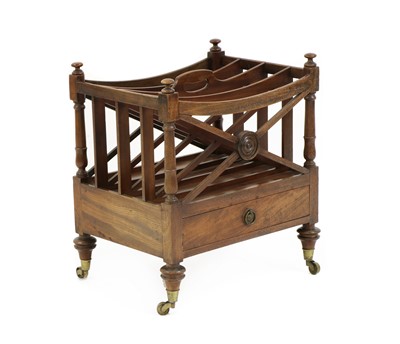 Lot 531 - A Regency style mahogany canterbury