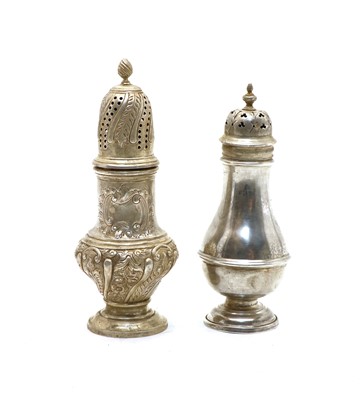 Lot 49 - An Edwardian silver sugar caster