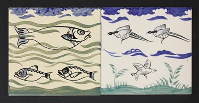 Lot 251 - Two Carter's Poole Pottery tiles