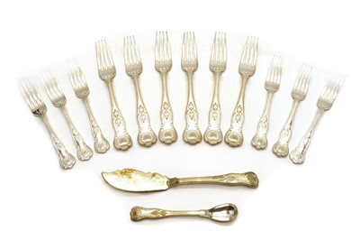Lot 46 - A silver plated Kings pattern canteen