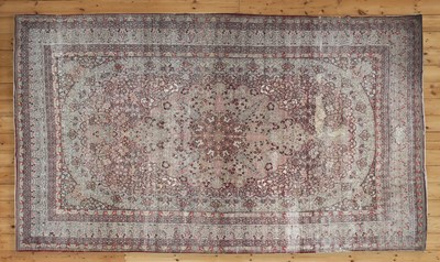 Lot 57 - A rare antique Persian Laver carpet