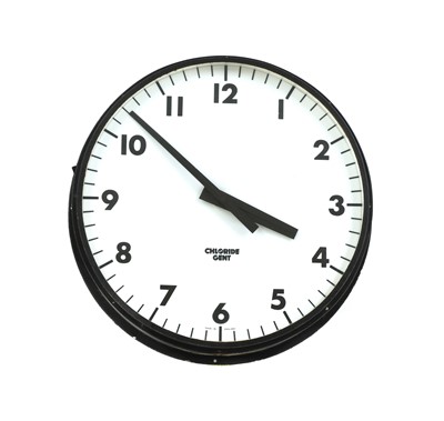 Lot 468 - A large illuminated Chloride Gent station clock
