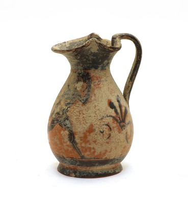 Lot 73 - An Attic black-figure terracotta oinochoe