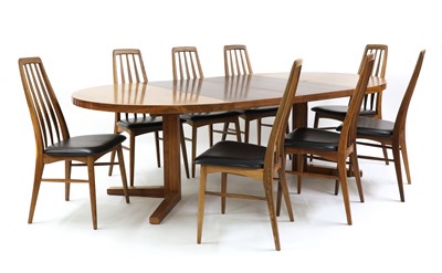Lot 551 - A set of eight Danish 'Eva' rosewood dining chairs