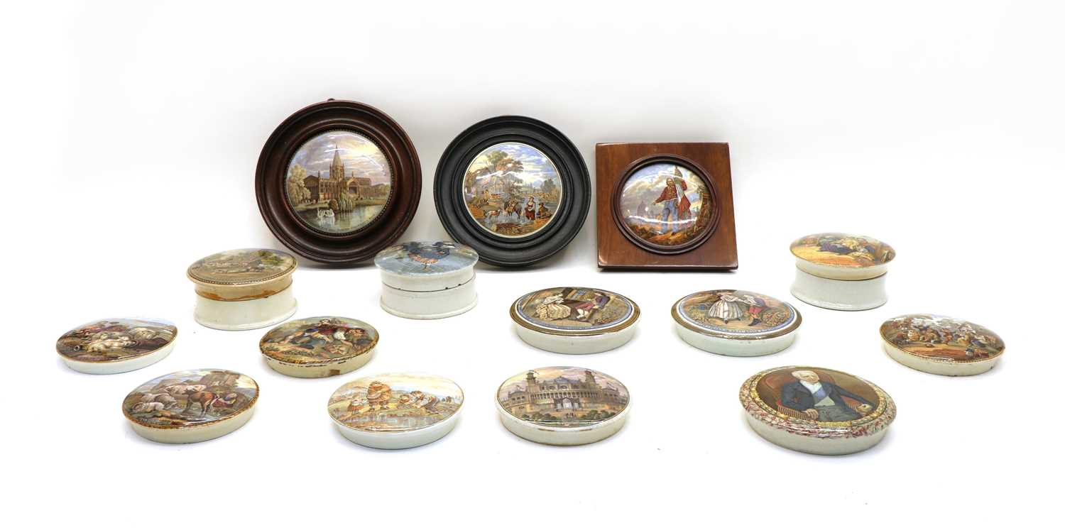 Lot 95 - A collection of pot lids