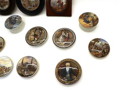 Lot 95 - A collection of pot lids