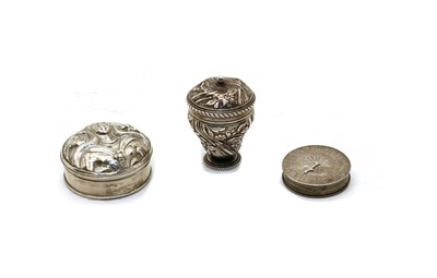 Lot 39 - A George III silver counter box