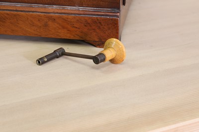 Lot 34 - A walnut cased bracket clock