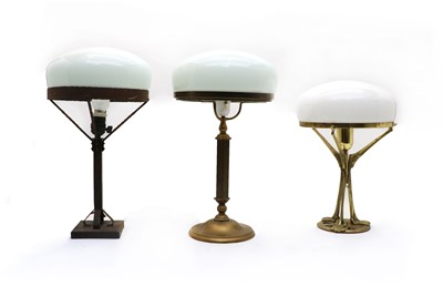 Lot 146A - Three Swedish metal table lamps