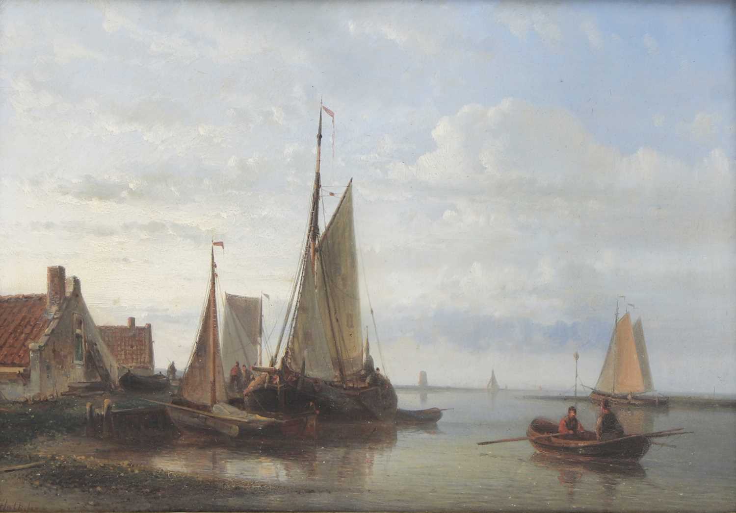 Lot 573 - Abraham Hulk (Dutch, 1813-1897)