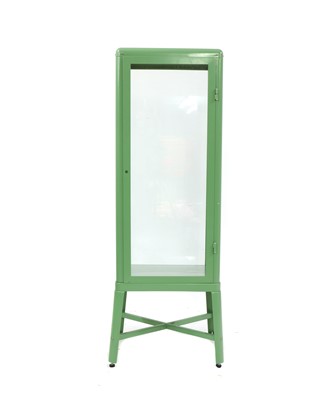 Lot 310 - An Ikea Fabrikoer metal industrial style display cabinet