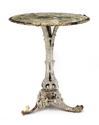 Lot 277 - A 19th century cast iron pedestal table