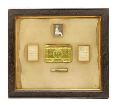 Lot 56 - WWI Princess Mary Xmas 1914 gift tin