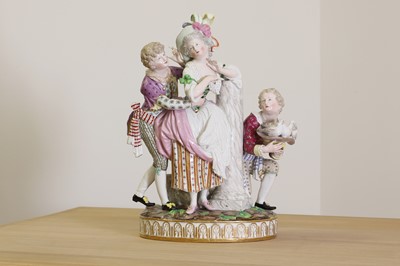 Lot 246 - A Meissen group