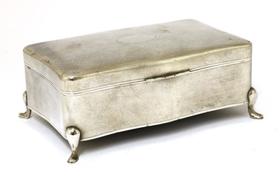 Lot 155 - A Chinese export silver box