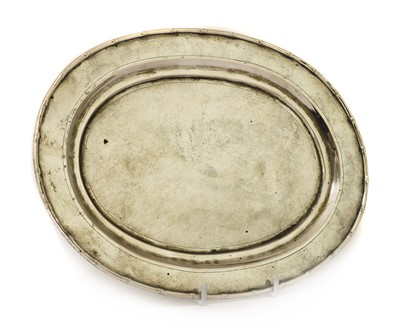 Lot 142 - A Chinese export silver salver