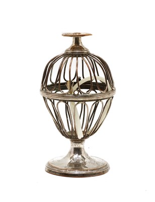 Lot 10 - A Sheffield plated wax jack