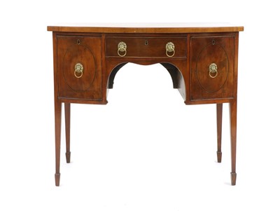Lot 525 - A small Regency mahogany bow-fronted sideboard