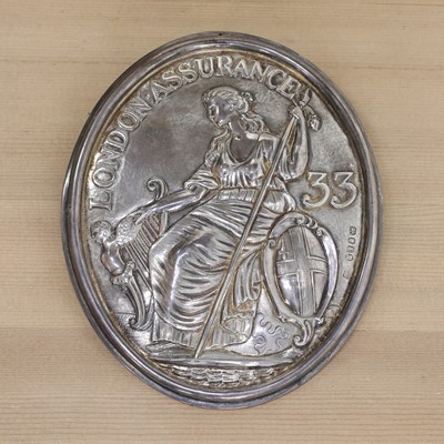 Lot 374 - A George III silver London Assurance Fireman's arm badge