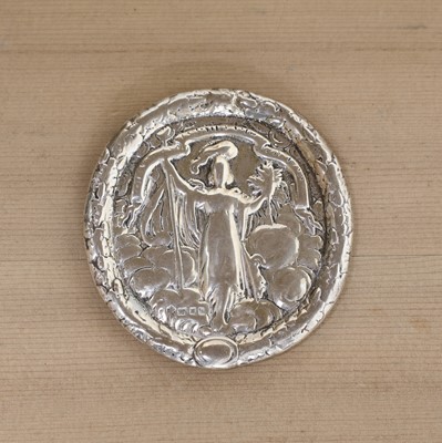 Lot 371 - A silver Guardian Assurance fireman's badge