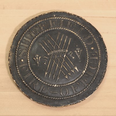 Lot 377 - An original alabaster model for fire marks of the Sheffield Fire Office