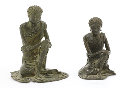 Lot 134 - A Chinese bronze Ascetic Shakyamuni