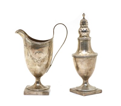 Lot 7 - A George III silver sugar caster