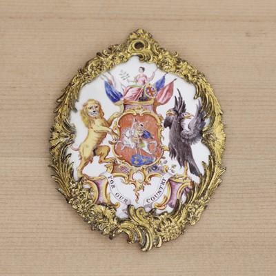 Lot 434 - An Anti-Gallican Society enamel badge