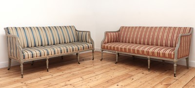 Lot 88 - A pair of George III settees