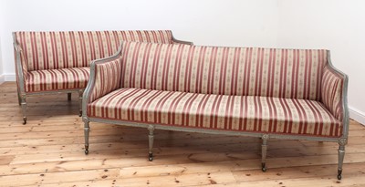 Lot 87 - A pair of George III settees