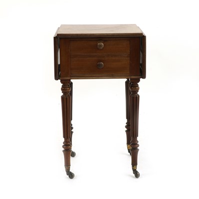 Lot 473 - A late Regency mahogany drop leaf table