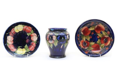 Lot 221 - Three items of Moorcroft pottery