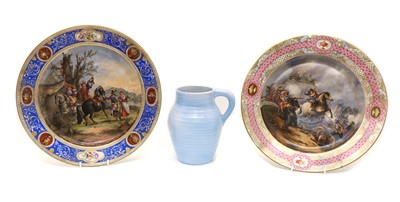 Lot 222 - A Continental porcelain charger