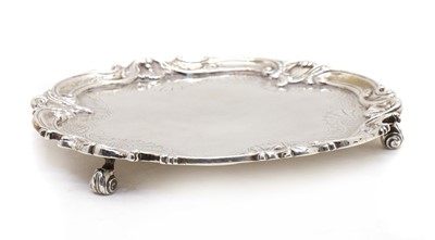 Lot 28 - A Victorian silver salver