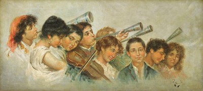 Lot 611 - Arturo Petrocelli (Italian, 1856-1926)
