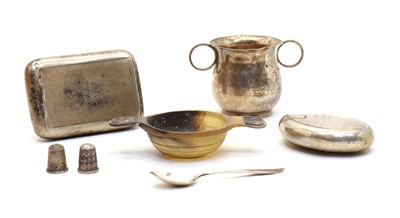 Lot 22 - A Victorian silver pocket tobacco box