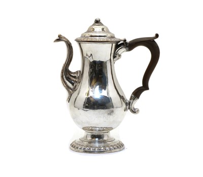 Lot 20 - An old Sheffield plate coffee pot