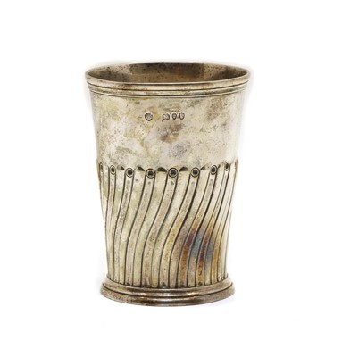 Lot 14 - A Victorian silver beaker