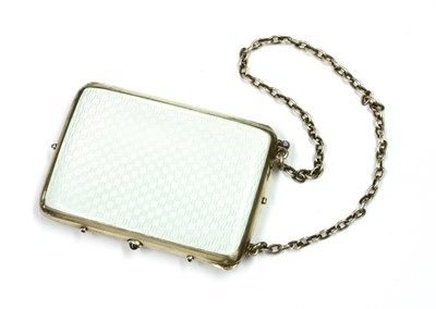Lot 279 - A silver gilt and enamel, sapphire set evening purse