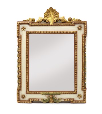Lot 356 - A Spanish painted wall mirror