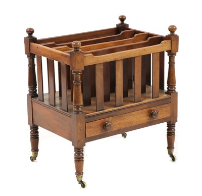 Lot 575 - A mahogany Canterbury