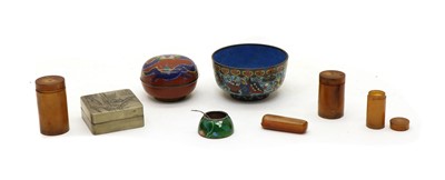 Lot 165 - A Japanese cloisonne salt