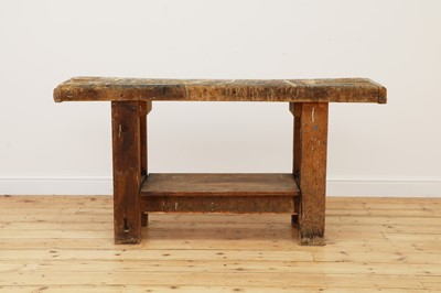 Lot 176 - A rustic workbench/side table
