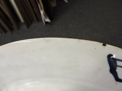 Lot 141 - Two Chinese blue and white meat dishes