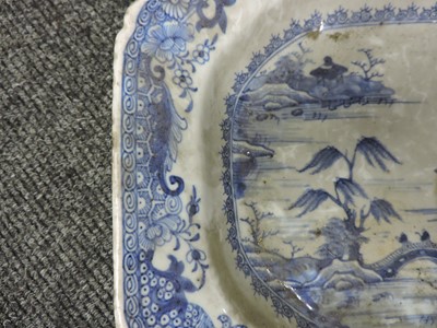 Lot 141 - Two Chinese blue and white meat dishes