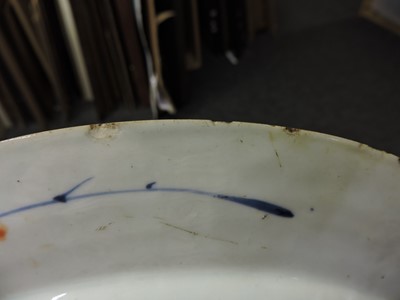 Lot 141 - Two Chinese blue and white meat dishes